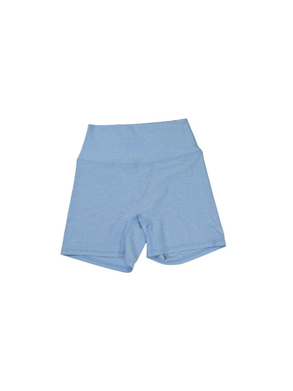 MONDAY Swimwear Griffith High-Rise Stretch-Jersey Shorts in Heather Sky